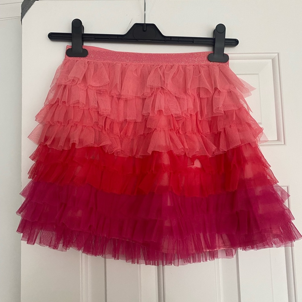 Pink Tulle Mini Skirt